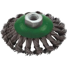 Asseds Store T 27705/100, Telli Konik Fırça, (100MM), Gri, Yeşil