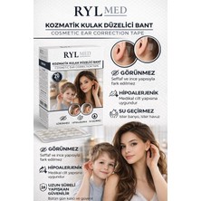 Rylmed Bebekler ve Çocuklar İçin Ameliyatsız Kepçe Kulak Düzeltme Bandı Sağlık Bakanlığı Onaylı Şeffaf ve Hipoaalerjenik