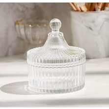 Asseds Store Bev Kitchen Kesme Kapaklı Cam Şekerlik Şeffaf