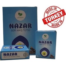 Asseds Store Layansaa Nazar Boncuğu - Evil Eye Bead - Meditasyon/perfumed Meditation Özel Aromalı Special Geri Akış Normal Boy Backflow Hd Meditation Özel Aromalı Cones Konik Tütsü Paket 10 Adet