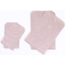 Asseds Store Kırtasiye Desenli 50 Adet Kraft Kese Kağıdı, 11X20 cm
