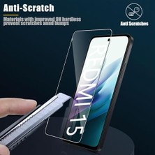 Asseds Store 15 Şeffaf Kılıf – Darbe Emici Köşeli Koruma, 1 Adet Telefon Kılıfı + 2 Adet Temperli Cam, Şeffaf Çizilmez Koruyucu Kılıf