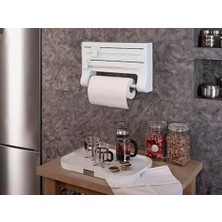 Asseds Store Mutfak Folyo/havlu Tutucusu-Beyaz M-E81-01