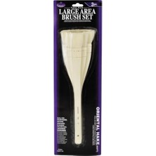 Asseds Store & Langnickel Oriental Hake Geniş Alan Fırçası - 3'lü Paket, Beyaz, 41 x 3,5 x 11,5 cm