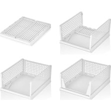 Asseds Store 3 Adet Kayar Raf Elbise Dolap Içi Organizeri, Mutfak, Banyo, Çocuk Odası, Garaj ve Ardiye Için Üst Üste Dizilebilir Ünite, Kayar Raf Dolap Içi Kıyafet, Ev Aksesuarı Düzenleyici (Antrasit)