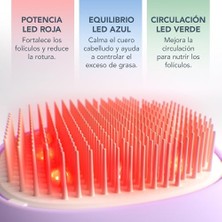 MiraLive Flıp Play Advanced LED Saç Fırçası – Kırmızı, Mavi ve Yeşil Işık Modlarına Sahip 3’ü 1 Arada Bakım Aracı, Sağlıklı Görünen Saç ve Saç Derisini Destekler - I Lilac You!