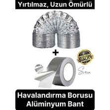 2'li Premium Alüminyum Ankastre Aspiratör Borusu Seti