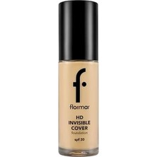 Asseds Store Invisible Cover Hd Hafif Yapılı & Yarı Parlak Bitişli SPF30 Fondöten 060 Ivory