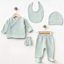 Sebi Prime %100 Pamuklu Müslin 5'li Hastane Çıkışı