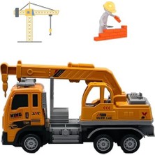 Asseds Store Uzaktan Kumandalı Şarjlı Full Fonksiyon Işıklı Inşaat Makineleri 27 Mhz 1:16 Ölçek (Vinç)