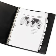 MiraLive Baskı Bölücüler, Beyaz, 8 Tabs, 5 Takım (11552)