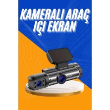 Araç Kamerası Black Box Çift Kameralı Ekranlı Full Hd Sürüş Kamerası - Lisinya