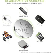 MiraLive CR2025 Pil 10'lu Paket Lityum Düğme Pil 3V 2025