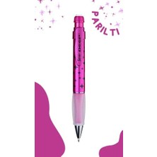 Asseds Store Deep Mekanik Kurşun Kalem 0.7 mm Metalik Pembe Pırıltı Deseni