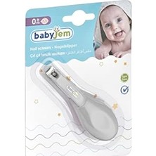 Asseds Store Bebek Kolay Kavrama Çıtçıt Tırnak Makası, Gri