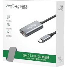 Asseds Store 4K 30Hz Type-C To HDMI Çevirici Dönüştürücü Adaptör