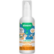 MiraLive Siveno %100 Doğal ve Organik Tamanu Yağlı Güneş Losyonu Mineral Filtreli Tüm Aile Için 50 Spf 100 ml