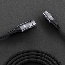 Asseds Store 66W Usb-A To Type-C Örgülü Hızlı Şarj ve Data Kablosu 1 Metre