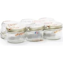 Asseds Store Le Parfait Familia Cam Kavanoz Sızdırmaz Kapaklı 350ML (6 Adet)