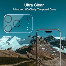 Asseds Store For 17 Pro Max ile Uyumlu Çizilmeye Dayanıklı Kılıf Dostu Temperli Cam Kamera Koruyucu Lens (17 Pro Max)