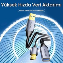 Asseds Store USB 3.0 Uzatma Kablosu Sinyal Güçlendirici Extender Destekli Usb-A Uzatıcı Kablo 30 Metre