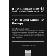 Asseds Store Dil ve Konuşma Terapisi Ingilizce-Türkçe Terimler Sözlüğü