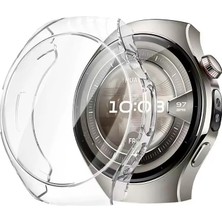 MiraLive 5 46MM Ile Uyumlu Silikon Kılıf Koruma Kasa Koruyucu (Gt Serisi Için Uyumlu Değildir) (Şeffaf)
