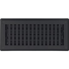 Ecovibe Sierra 10,16 cm x 30,48 cm Tasarım, Dökme Demir Siyah Kaplama Hava Filtresi ile Çelik Zemin Kaydı - Ev Zemin Için Havalandırma Kapakları - Dekoratif Havalandırma Örtüleri - Kat Kaydı