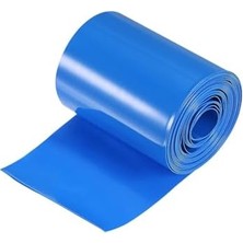 Ecovibe Temiz Pazar Pvc Isı Büzülme Borusu, Mavi, 75 mm Çap, 3 Metre, Pil Yalıtımı Için, 18650 Pil Kablo Kılıfı