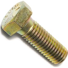 Asseds Store 014973254452 8. Sınıf Kaba Altıgen Başlı Vidalar, 5/8-11 x 1-3/4, Parça-10, Sarı