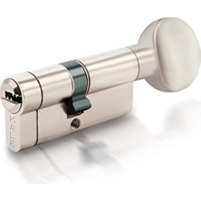 Asseds Store Kilit 164KTBSM Kilit Göbeği, Tuzaklı - Mandallı Kilit Silindiri, Barel (68 Mm, Nikel)