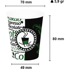 Asseds Store Aygün Cup 7 Oz 180 ml Karton Bardak Otomat 300 Adet Kalın Bardak