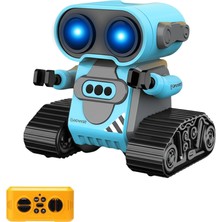 Asseds Store Giffy/oyuncak Uzaktan Kumandalı El Sensörlü Akıllı Wall-E Dahili Şarjlı Işıklı Sesli Full Fonksiyonlu El Hareketlerini Algılayabilen Farklı Işık Kombinasyonlu Akıllı Rc (Mavi)