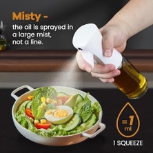 Asseds Store Cam Yağ Sprey Şişesi 200ML – Manuel Basınçlı Zeytinyağı Püskürtücü, Gıda Uyumlu Yağ Şişesi, Airfryer, Salata ve Fırın Yemekleri Için Mutfak Spreyi, Çok Amaçlı Sprey Şişesi, Evınto