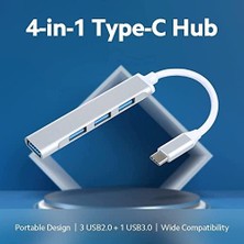 Asseds Store Type-C USB 3.1 Den 4 Adet USB 3.0 Hub USB Çoğaltıcı Otg Çoğaltıcı Adaptörü