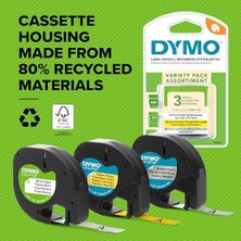 Asseds Store Dymo Letratag Kağıt Şerit (12MM x 4 Mt), Beyaz (59421)