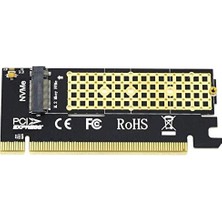 Asseds Store 4390 M.2 Nvme SSD Ngff To Pcie 3.0 X16 Adaptör M Key Kart Çevirici Dönüştürücü