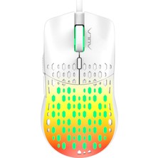 MiraLive Aula S11 Pro 3600DPI Rgb Optik Gaming Mouse, Turuncu