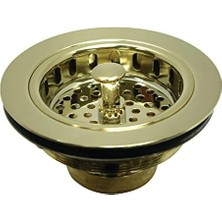 Asseds Store KBS1002 Döküm Ağır Hizmet Sepet Süzgeç, Cilalı Pirinç