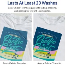 Asseds Store Hafif Kumaşlar Için Yazdırılabilir Isı Transferi Kağıdı, 8.5 "x 11", Mürekkep Püskürtmeli Yazıcı, 12 Ütü Transferleri (3275)