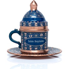 Eriza Kişiselleştirilebilir Geometrik Desen Bakır Kahve Fincanı Isim & Logo Işlemeli