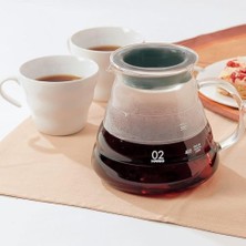 Asseds Store V60 Servis Sürahisi (Şeffaf, 360 Ml)