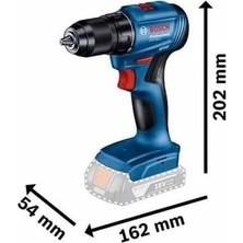 Asseds Store Professional Gsr 185-LI Akülü Delme Vidalama Makinesi (18 Volt, 2 x 2,0 Ah Akü, Şarj Cihazı, Yumuşak/sert Tork: 21/50 Nm; L- Plastik Çanta)