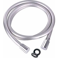 Asseds Store Gümüş Renk Banyo Batarya Pvc Duş Hortumu