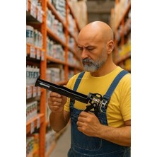 Asseds Store Plastik Silikon Tabancası, Profesyonel, 300 ML Kapasiteli, Ergonomik Tutamaklı, Mutfak, Banyo Için Mastik Tabancası