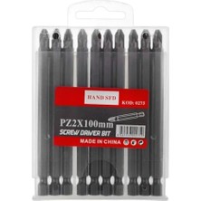 Asseds Store Hand Yıldız Pz2 Tornavida Ucu, 100 Mm, 10 Adet