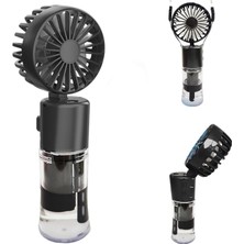 Asseds Store Elle Tutulabilir Taşınabilir Buharlı Vantilatör Mini Fan – 4 Hız Ayarı, Şarjlı, Misting Özelliği, Kompakt ve Hafif Tasarım, Buharlı Vantilatör Fan Asorti Renk