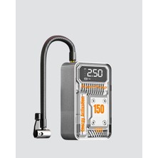 Şarjlı Kablosuz Hava Pompası – 150 Psı Basınç, LED Ekran ve 6000MAH Batarya - Lisinya