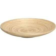 Asseds Store Hultet Dekoratif Ahşap Bambu Tabak 30CM Çap