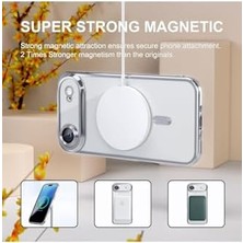 Asseds Store - 17 Air ile Uyumlu Magsafe Destekli Kamera Korumalı Şeffaf Yumuşak Telefon Kılıfı